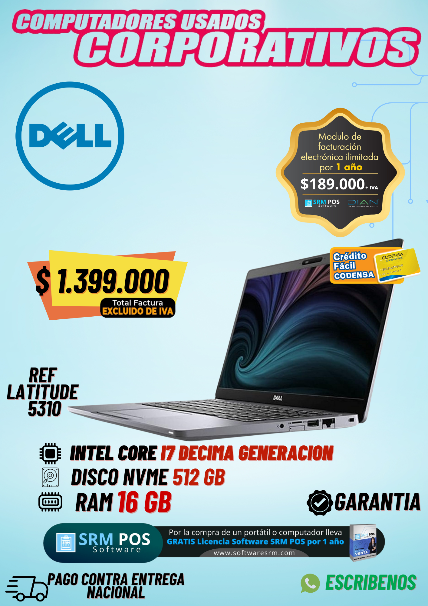 Dell 5310 INTEL®CORE™ I7 Decima